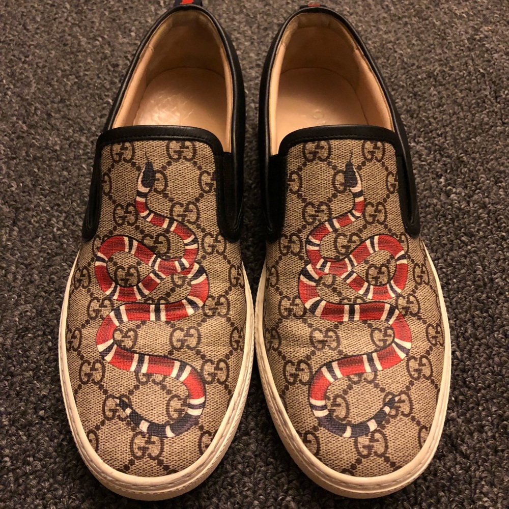 Gucci Dublin Snake Slip On Sneaker